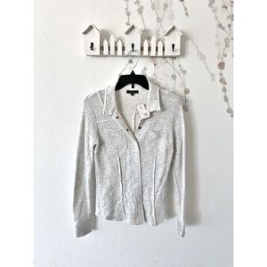 DREW Long Sleeve Button Up Sweater